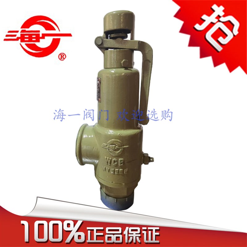 海一阀门A27H-16C DN25手柄弹簧微启式安全阀WCB碳钢厂家直销蒸汽