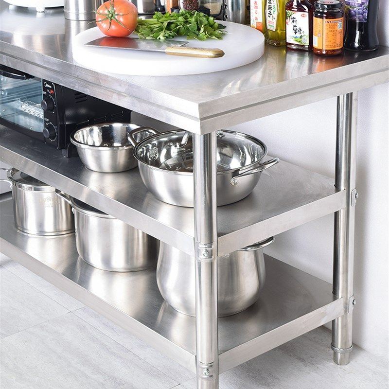 三层不锈钢工作台厨房专用操作台家用切菜桌子饭店商用打荷切菜台,农用物资,苗木固定器/支撑器,淘宝优惠券,粉丝福利购,淘宝优惠卷
