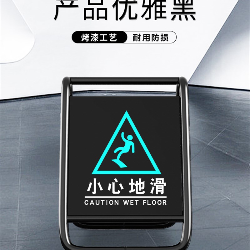 定制黑色不锈钢禁止停车警示牌请勿泊车告示牌专车停车位桩a字牌