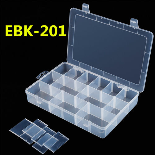 百年好合EKB-201透明工具盒 螺丝收纳盒 电子元件盒 塑料零件盒PP