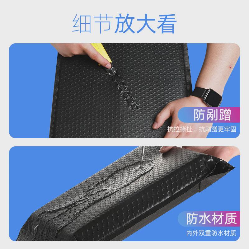 热销手提气泡袋黑色哑光子挤膜气泡信封袋快递打包袋共加厚防震汽