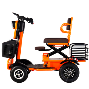 小巴士电动四轮车Q60四轮电动车进电梯老人代步车残疾人低速家用