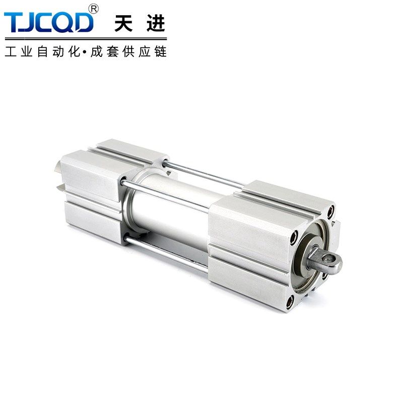 TJCQD天进多位置可调倍力气缸SDATJ/50/63/80/100不带磁外牙滑台