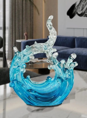 风生水起酒柜装饰品摆件家居饰品现代客厅电视柜办公室招财工艺品