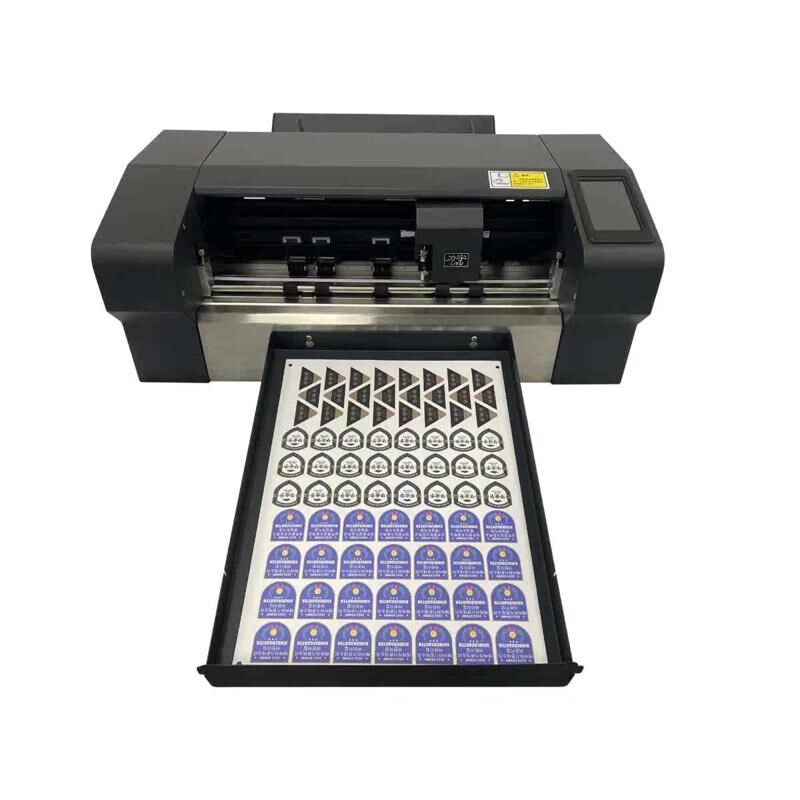 力宇380感应进纸巡边刻字机小型全自动不干胶标签卡纸模切切割机