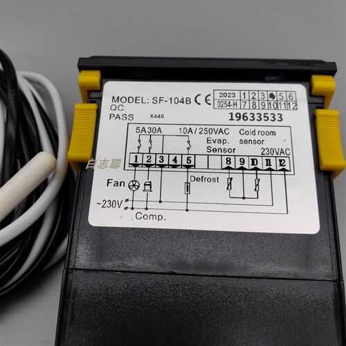 中山尚方SF-104B冷库冰箱冰柜展示柜电子数显温度控制器温控仪30A