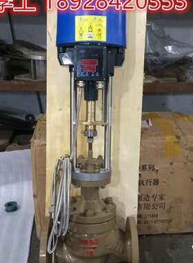 高温蒸汽 导热油电动温度调节阀铸钢 电动法兰温控阀 ZZWPE DN15