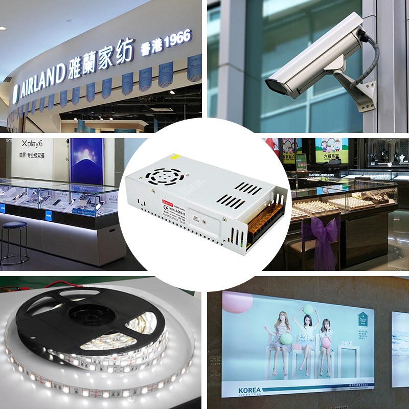 热卖LED开关电源12V 30A 360W监控货架灯带灯条灯箱电源变压器