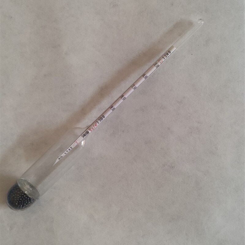 盛鑫城玻璃密度计比重计石油玻璃密度计液体密度计1.24-1.3/0.002