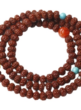 金刚菩提子手串男女配饰原创佛珠108颗手链机刷包浆成品精品文玩