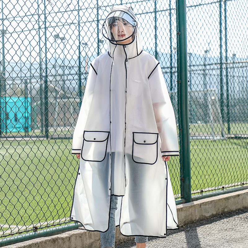 雨衣电动车可带头盔无q后视镜男单人背包自行车骑行雨披女款网红