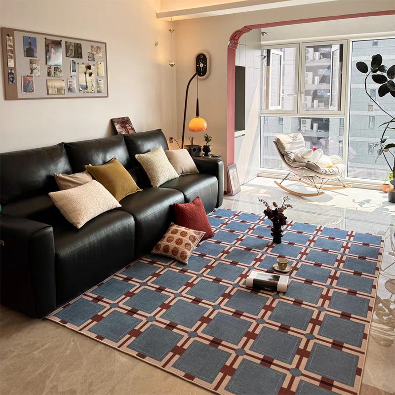 TipToe涟蓝河域地毯客厅复古法D式沙发茶几高级感轻奢家用卧室地