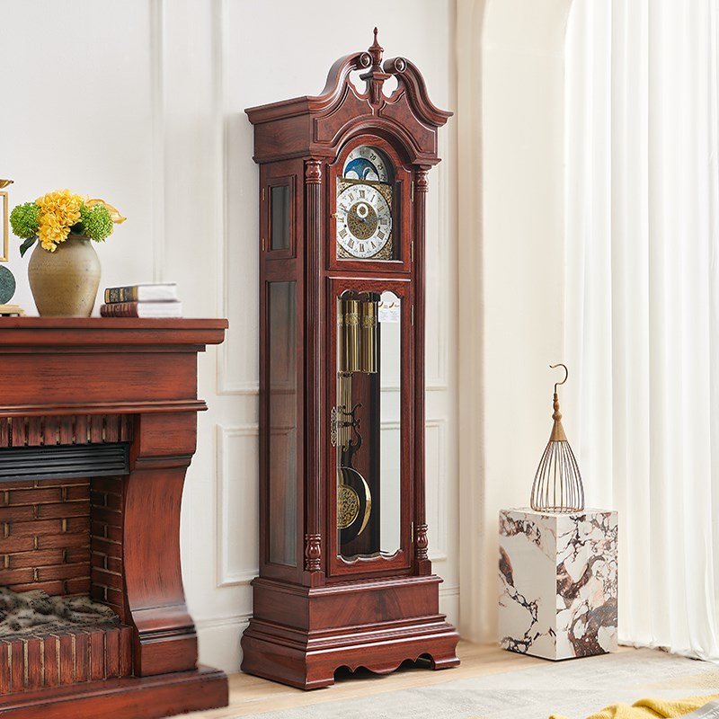 德国赫姆勒落地钟刺猬紫檀红木全实木中式K欧式美时嘉别墅12音重