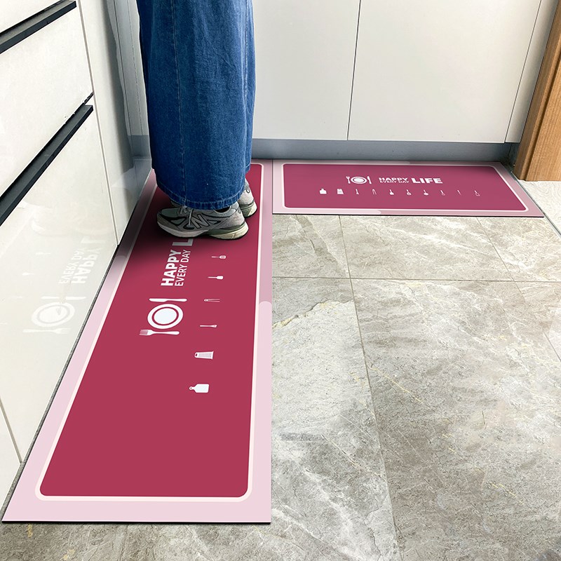 厨房地垫防滑防油吸水垫耐脏防水专用可擦免洗垫子2024Z新款硅藻