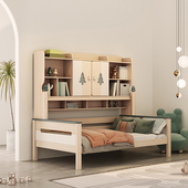 官方正品 ABC绿野仙踪吊柜床儿童衣柜床全实木储物收纳儿童床