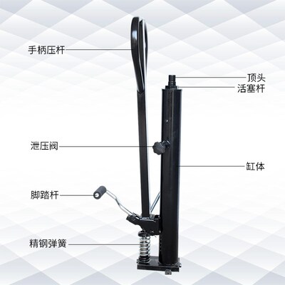手动液压叉车油缸堆高车升高车油D泵电动1吨叉车千斤顶升高油缸