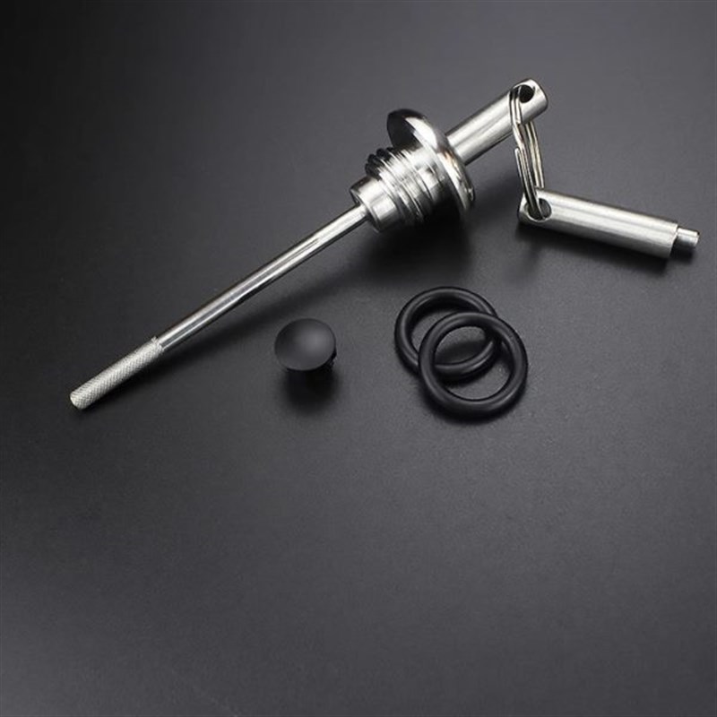 适合三阳哈士奇ADV300改装防盗机油尺不锈钢哈士奇300防撬机油塞