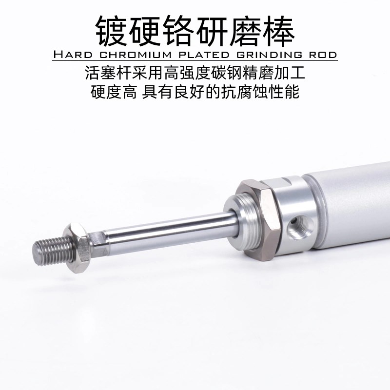 亚德客铝合金迷你气缸可调缓冲MBLC32X25X5X100X200X300X500SCA/U