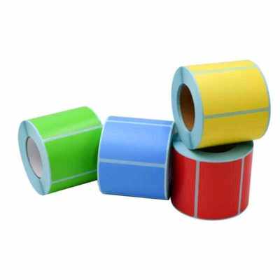 巨讯科技热敏标签纸一盒条码纸不干胶打印纸彩色黄色60mm*40mm*50