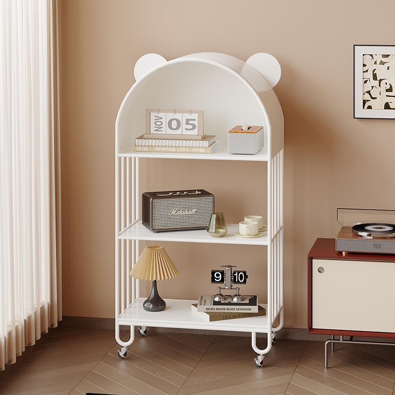 客厅书架落地置物架可移动卧室靠墙书柜储物柜一体学生书包收纳架