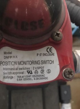 DNFP HX阀门开关限位Model DNFP HX  POSITION MONITORING SWITCH