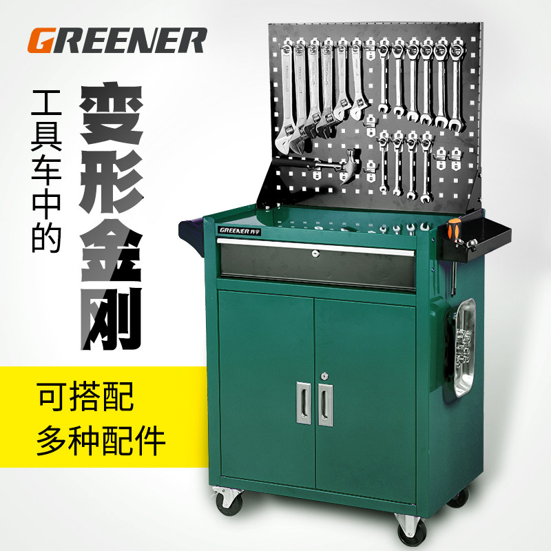 汽修工具车小推车多功能工具柜铁皮柜移动工作台抽屉式车间维修箱