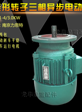 起重锥形转子三相异步电动机 锥形南京力思特YEZ31-4 3.0KW电机