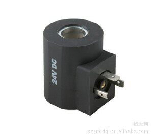 插装阀线圈AC220V液压电磁阀 泄压油阀线圈DC24V内孔14MM高度50MM