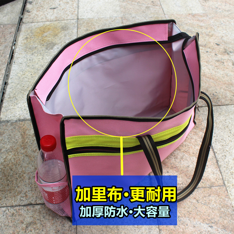 大容量手拎文件袋学生拉链袋Ay3/8K牛津布美术课培训袋图纸袋防水