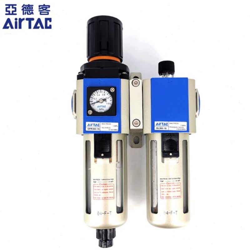 亚德客气源处理过滤器两联件GFC200-08 300-10 400-15油水分离器