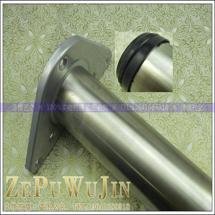 加厚304不锈钢吧台脚 可调s脚茶几脚 餐桌脚电脑脚家具脚60X1200m