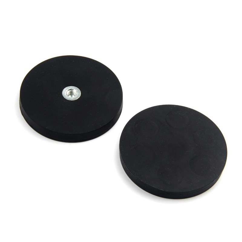 led长条警示灯强磁底座改装包胶磁铁红蓝爆闪支架车顶射灯吸盘座