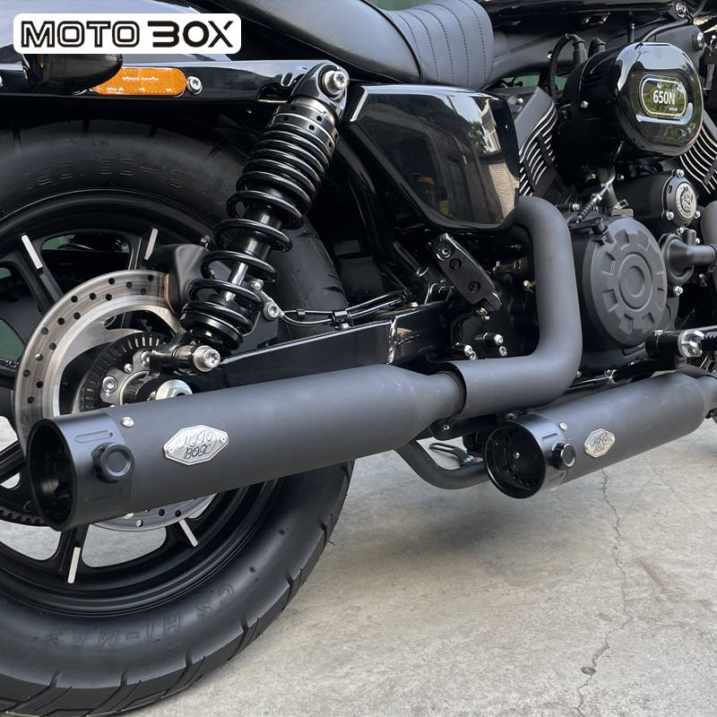 建设香帅XS650N改装右边二出二阀门排气管O全段配件声浪低沉浑厚