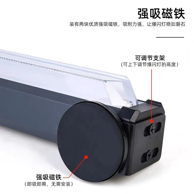 LED车载红蓝爆闪警示灯车顶磁吸点烟器充电式交通路障应急闪光灯