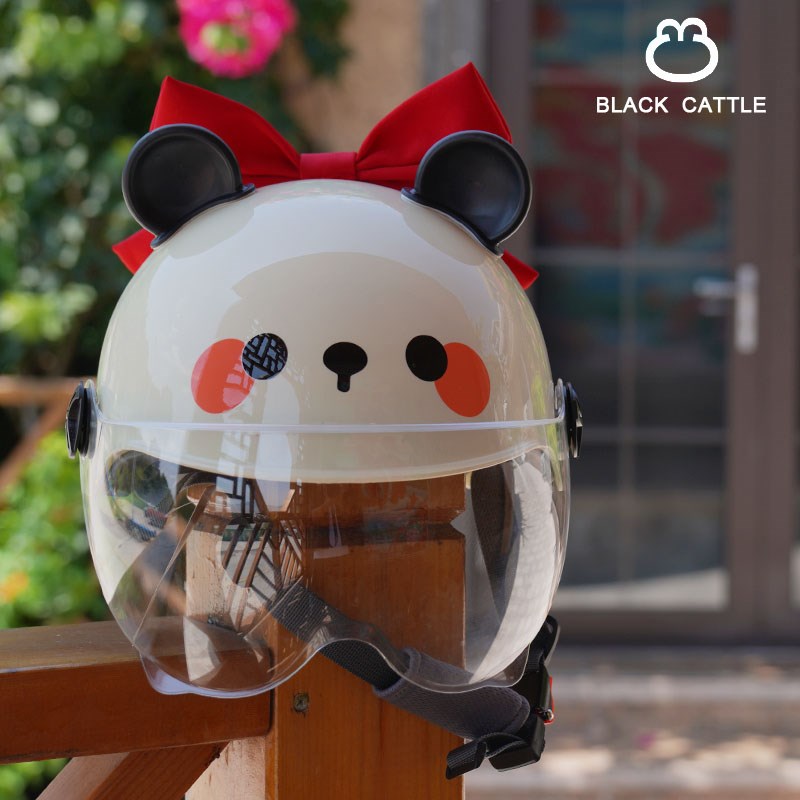 电动车摩托车头盔3c认证女男可爱冬天四季通用半盔电瓶车安全帽
