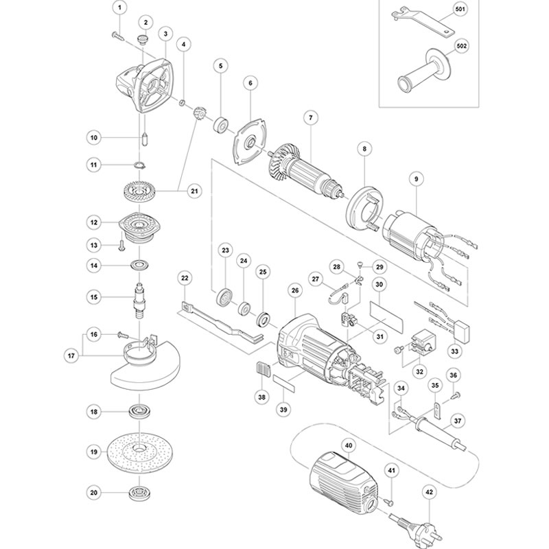 原日立G10SS2高壹工机原厂配件开关碳刷转子定子G10SS2角磨机正品