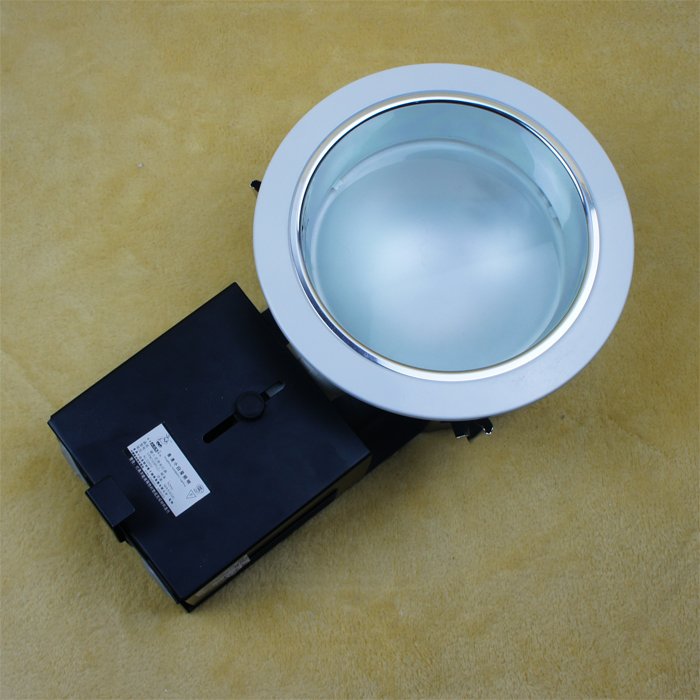 吊顶筒灯罩横螺防雾筒灯4寸5寸6寸白色玻璃防雾E27螺口店面筒灯