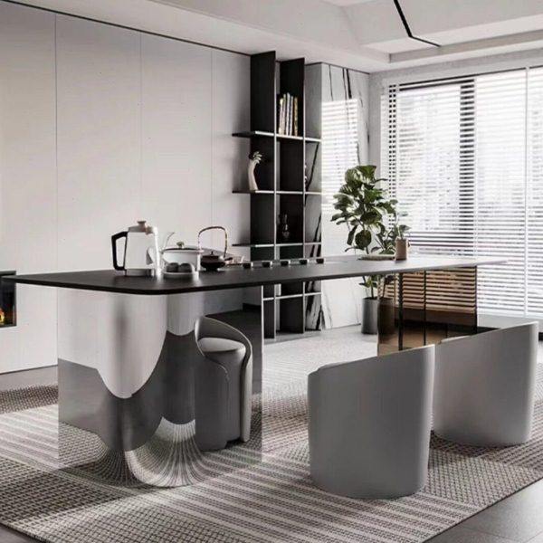 阳台茶桌轻奢现岩板亚克力悬浮底座茶盘电器一体家居客厅茶台,商业/办公家具,茶台/茶桌,淘宝优惠券,粉丝福利购,淘宝优惠卷