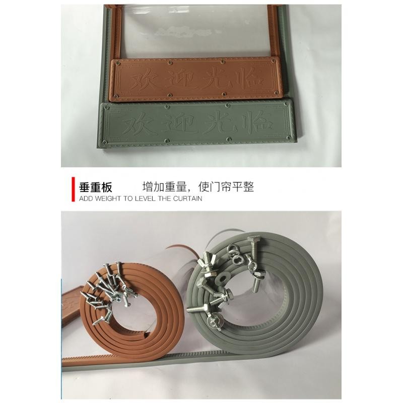 空调家用隔断店铺门帘挡风磁性自吸夏超市透明塑料pvc软门帘商用