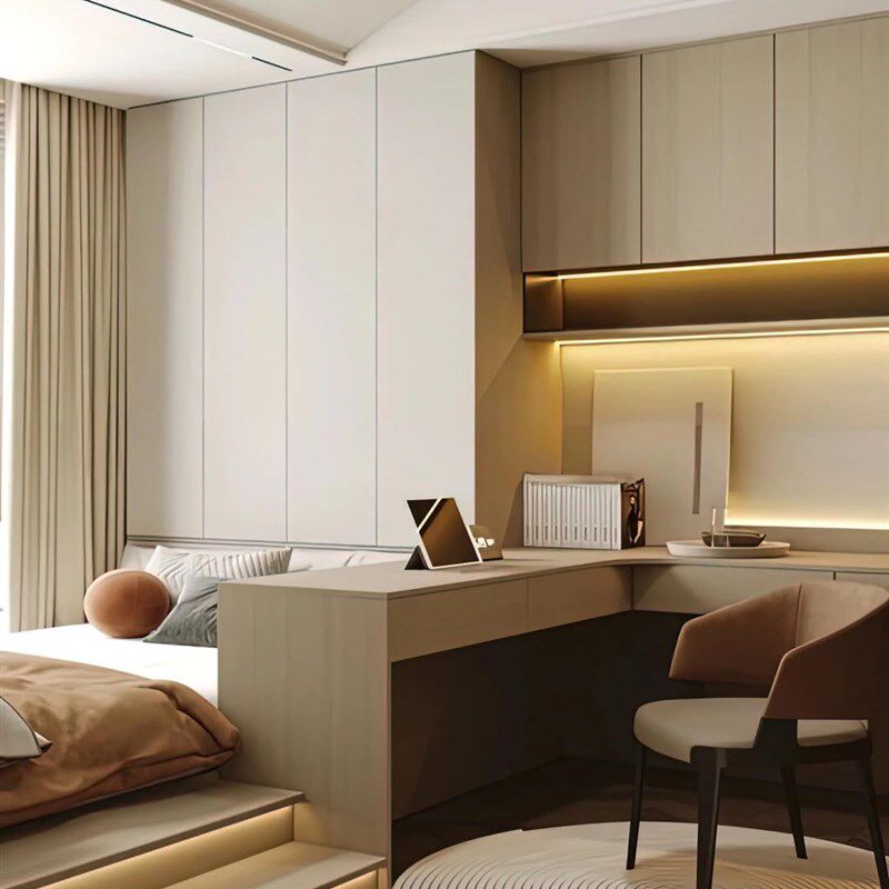 青岛全屋定制榻榻米小卧床组合衣柜全屋一体式儿童房间隔间厨柜订