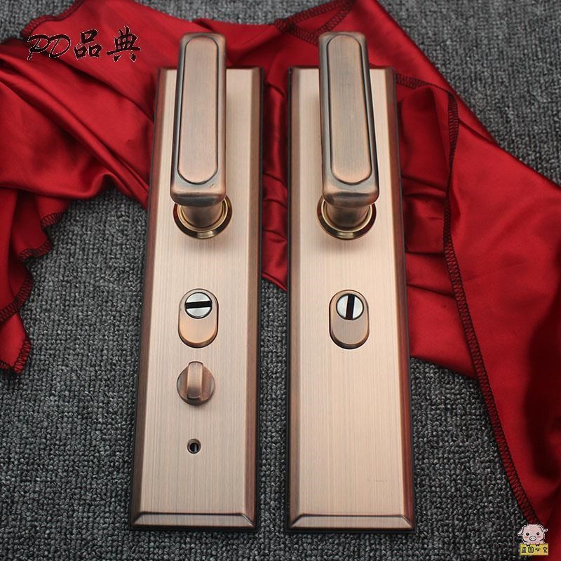 农村老式铁大门锁双开门入户门锁全套铁门锁庭院锁子室外防盗锁木