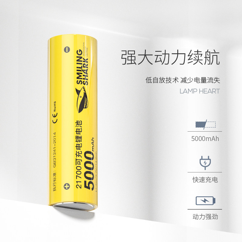 特斯拉21700锂电池3.7V大容量动力可充电电池组充电器强光手电筒