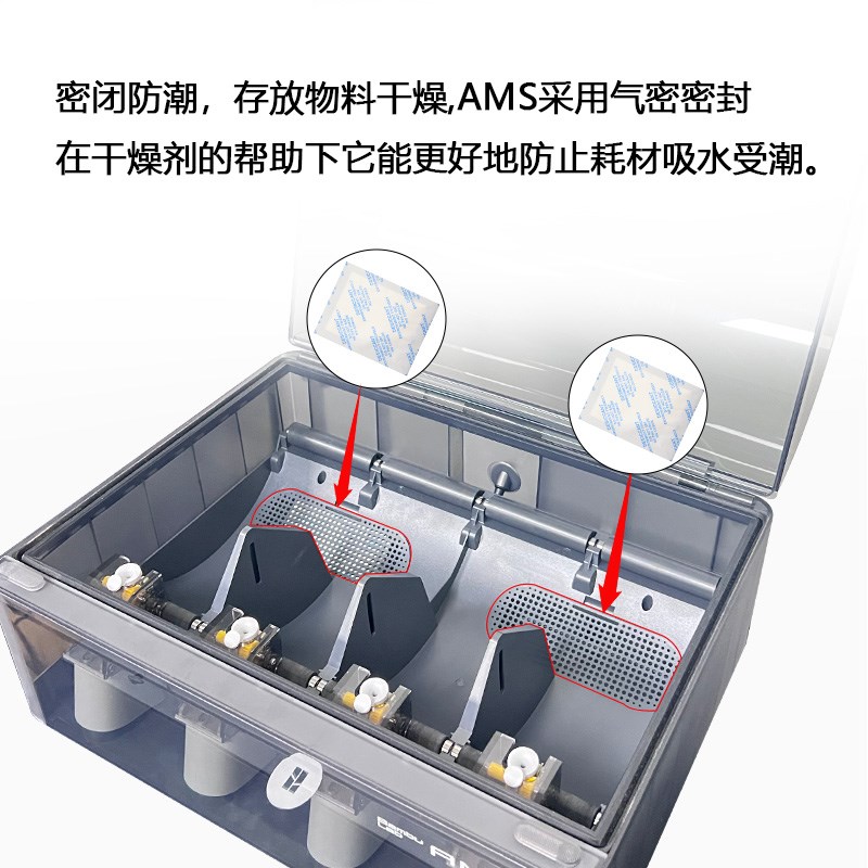 3D打印机拓竹X1/P1/A1适用 AMS耗材干燥剂 环保高吸湿率除湿