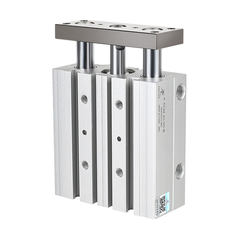 亚德客型三杆三轴带导杆气缸TCM10/12/16/32/25-20X40X50X75*100S