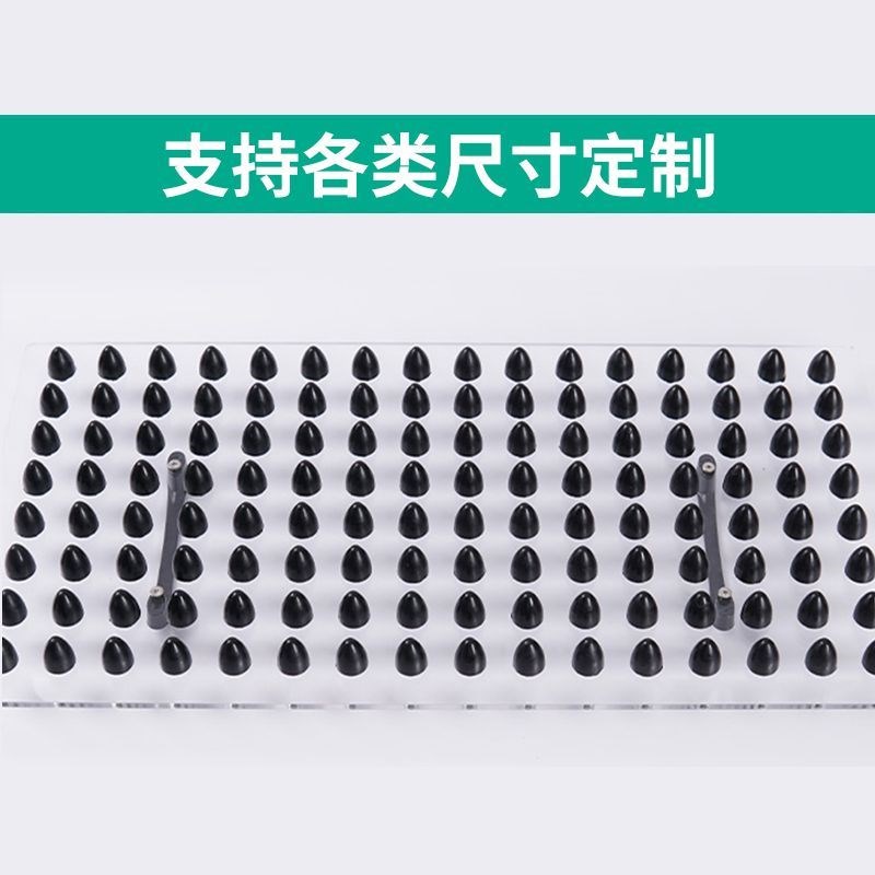 进口新款育苗盘压孔器压坑器播种工具农用手压式打孔器打洞播