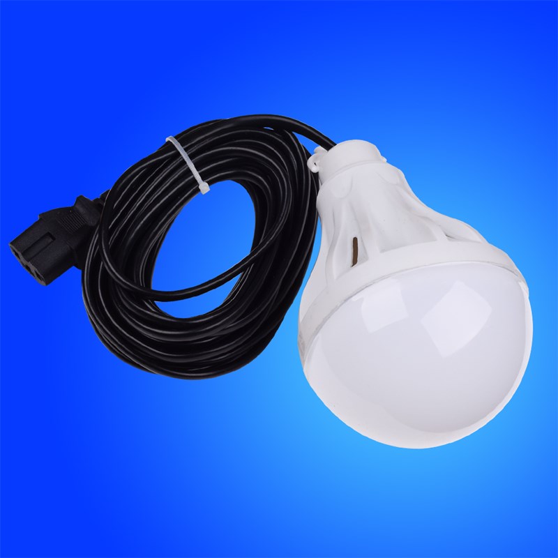 电瓶车专用LED灯泡夹子插头电动12V60V85V摆地摊照明节能夜市球泡