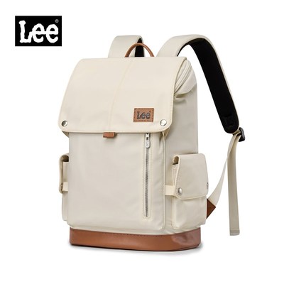 Lee时尚双肩包新款户外休闲大容量背包旅行包女大学生电脑包包男