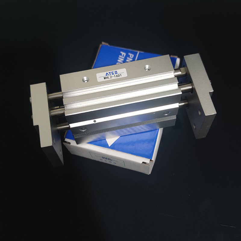 SMC型宽阔型气动手指气缸MHL2-10D/16D20D25D32D40D/D1行程加长