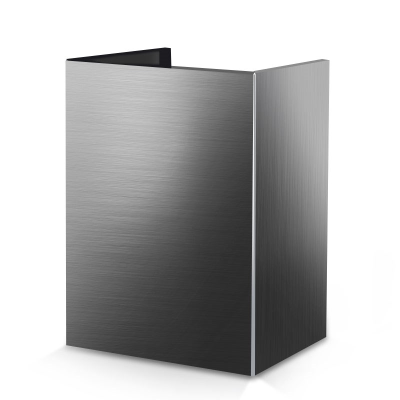 油烟机装饰罩排烟管遮丑盖定制烟管外罩通用不锈钢挡板排气管围板