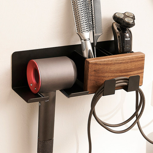 吹风机置物架免打孔家用壁挂化妆室厕所吹风机放置支架吹风机挂架